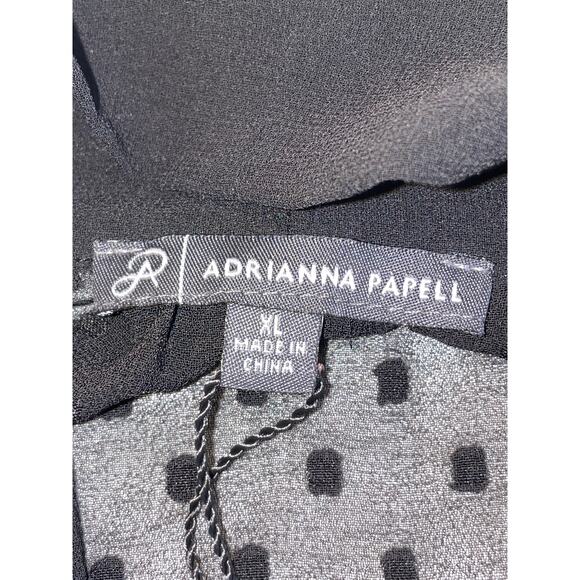 Adrianna Papell Sheer Blouse with Bow - Size XL - NWOT - Beautiful! - Picture 6 of 11